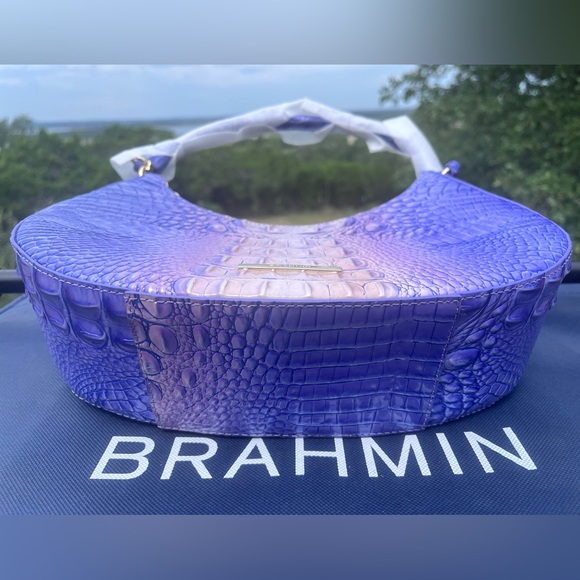NWT Brahmin Small Bekka Bag in VERY PERI Shoulder bag - Picture 4 of 15